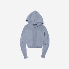 (W) 미스치프 롬버스 니티드 후드 그레이시 블루 (W) Mischief Rhombus Knitted 후드 Greyish Blue, S