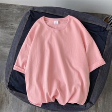 미노르카 May17 2번 여름옷에 남성 루즈핏 인스 홍콩풍 캐주얼 라운드 무지 반팔 티 주니어 티Z 리뷰후기