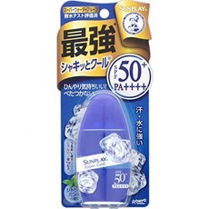 Rohto Mentholatum Sunplay 클리어 워터 블루 컬러 무향 SPF50+ PA+++++ 슈퍼 워터프루프 선크림 30g 일본 직송, 슈퍼 쿨 30g