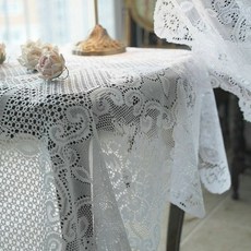 벨기에 레이스 사각 식탁보