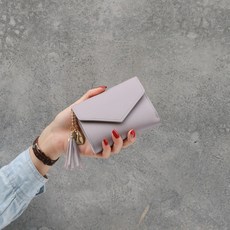 BU 새 지갑 여자 쇼트 트랙 아이 싱 그 러 움 얇 은 하트 형 귀여운 미니 학생 여성 카드 연보라색