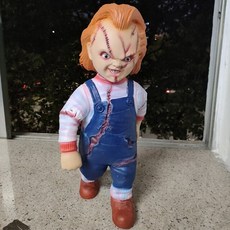 사탄의 인형 처키 피규어 1:1스케일, 1.Chucky Doll Prop - 17.7 inch