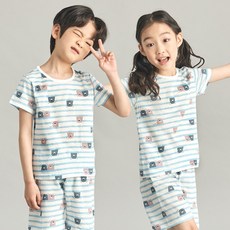 캐릭모아키즈 쟈가드 유아 아동 주니어 내의 내복 실내복 5부-리틀곰 리뷰후기