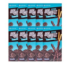 롯데 빼빼로 초코쿠키 37g X 10갑, 10개