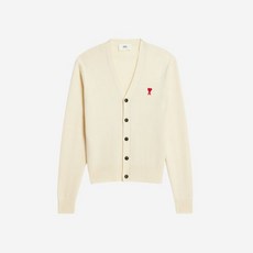 [정품] 아미 스몰 하트로고 울 가디건 바닐라 AMI de Coeur Wool Cardigan Vanilla