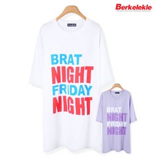 버클리클 프라이데이 롱 티셔츠 여성 반팔 빅사이즈 여자 티 롱티 면