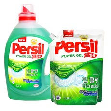 퍼실 딥클린 파워젤 드럼용 용기2리필1