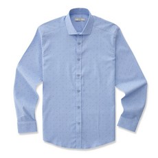 에스티코STCO 넘 편한 세미 와이드 카라 데일리 긴팔 셔츠SDSRC06NC블루