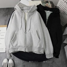 여중생 여학생 루즈핏 도톰 기모 후드 집업 양털 안감 여자 중학생 고등학생 청소년 단체복