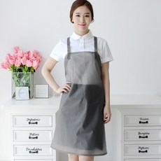 데코에버 반투명 방수 목걸이형 앞치마