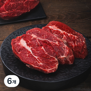 미트엔조이 미국산 메가 부채살스테이크 (냉장), 1000g, 6개