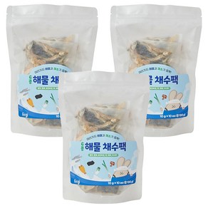 퍼기 어린이 6종해물 채수팩 10개입, 해물맛, 100g, 3개