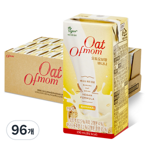 오브맘 오트오브맘 바나나 귀리 음료, 96개, 190ml
