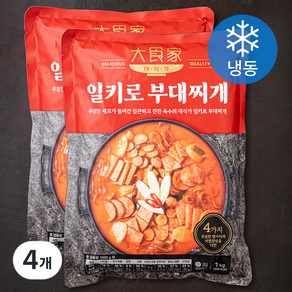 대식가 부대찌개 (냉동), 1kg, 4개