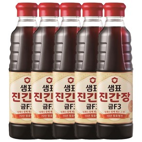 샘표 진간장 금F3, 500ml, 5개