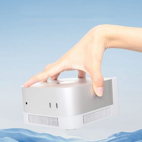 주닉스 M4 Mac mini 4 원터치 쿨링 거치대 발열 방진 브라켓, 1개
