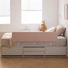젠티스 국산 어린이 침대 안전가드 낙상방지 무지 고급브라켓, C.무지핑크, 120cm