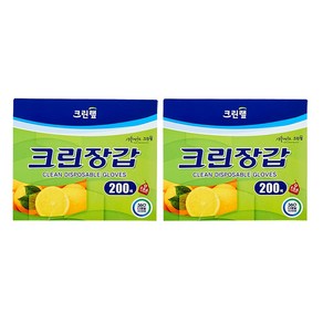 크린랲 크린장갑 200매, 200개입, 2개