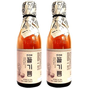 시장쏙 전연화 들기름 350ml 2개입, 2개