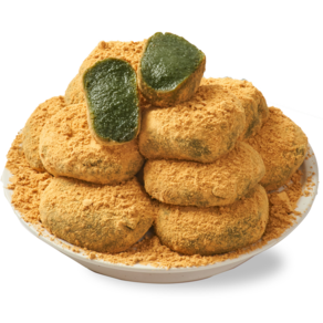 하람떡방 당일생산 전통 쑥인절미 개별포장 식사대용 간식 쑥 떡 콩가루 포함, 1개, 4kg