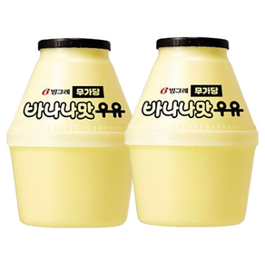 빙그레 바나나맛우유 무가당 16개, 240ml