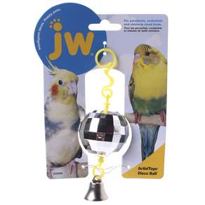 jw 寵物活動玩具迪斯科球小鳥玩具, 1個