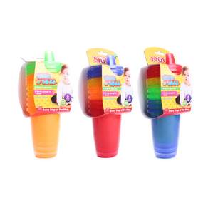 Nuby 孩童吸管瓶 300ml, 6入, 隨機出貨