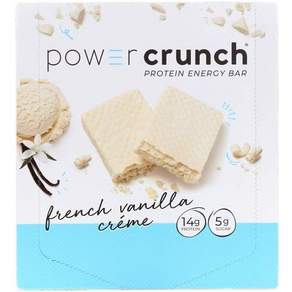 Power Crunch 蛋白質能量棒 原味法國香草奶油, 1個, 480g