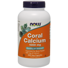 now 珊瑚鈣素食膠囊 1000mg, 1罐, 250顆