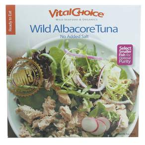 VitalChoice 無鹽野生長鰭鮪魚罐頭, 1盒, 85g