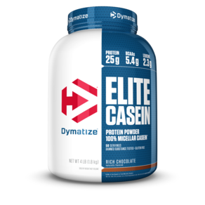 Dymatize 酪蛋白乳清蛋白粉, 濃郁的巧克力, 1個, 1.8 公斤