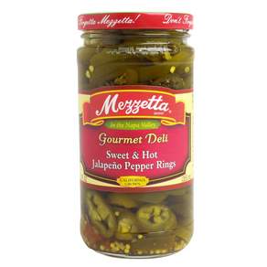 Mezzetta Gourmet Deli 糖果和辣椒辣椒圈, 1個, 355毫升