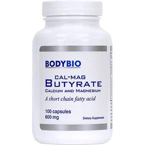 Bodybio 鈣鎂丁酸鹽補充膠囊 600mg, 1個, 100粒