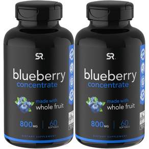 SR 藍莓濃縮軟膠囊 800mg, 2罐, 60顆