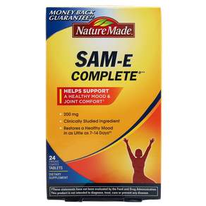 Nature Made 萊萃美 Sam E Complete 200mg 無麩質片劑, 1個, 24 件