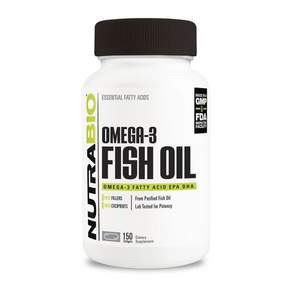 NUTRABIO Omega-3魚油無麩質軟膠囊, 1罐, 150顆