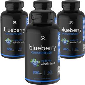 SR 藍莓濃縮軟膠囊 800mg, 4罐, 60顆