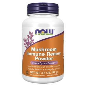 NOW Foods 蘑菇Immune Renew素食粉, 1個, 99g