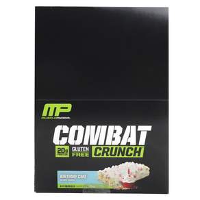 MUSCLEPHARM 戰鬥無麩質蛋白棒, 生日蛋糕, 12入