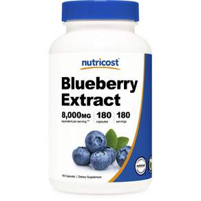 nutricost 藍莓萃取膠囊, 1個, 180 件