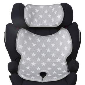 Manito Clean系列 汽車安全座椅涼墊, 星星款(灰), 1個