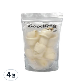 GoodDog 古德狗 磨磨牛系列 牛皮骨 4-5吋, 原味, 155g, 4包