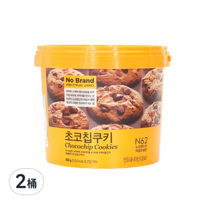 No Brand 巧克力豆風味餅乾, 400g, 2桶