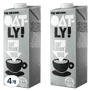 OATLY 咖啡師版, 1L, 4個