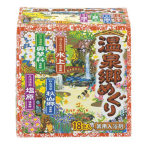 EARTH 地球製藥 日本巡禮溫泉粉 18入, 540g, 1盒