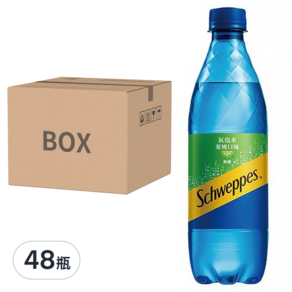 Schweppes 舒味思 氣泡水萊姆, 500ml, 48瓶