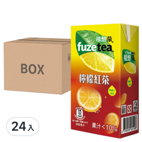 fuzetea 飛想茶 檸檬紅茶, 300ml, 24入