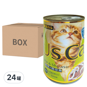 惜時 US CAT 貓罐, 鮪魚 + 吻仔魚, 400g, 24罐