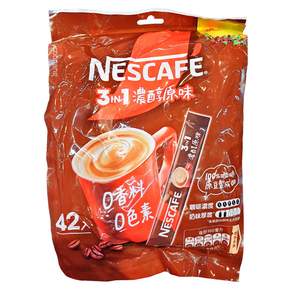 NESCAFE 雀巢咖啡 三合一 濃醇原味, 15g, 42包, 1袋