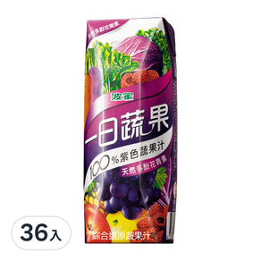 波蜜 一日蔬果100%紫色蔬果汁, 250ml, 36入